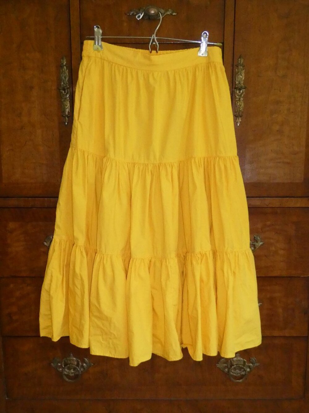 Yellow Tiered Full Skirt - Goodtime USA